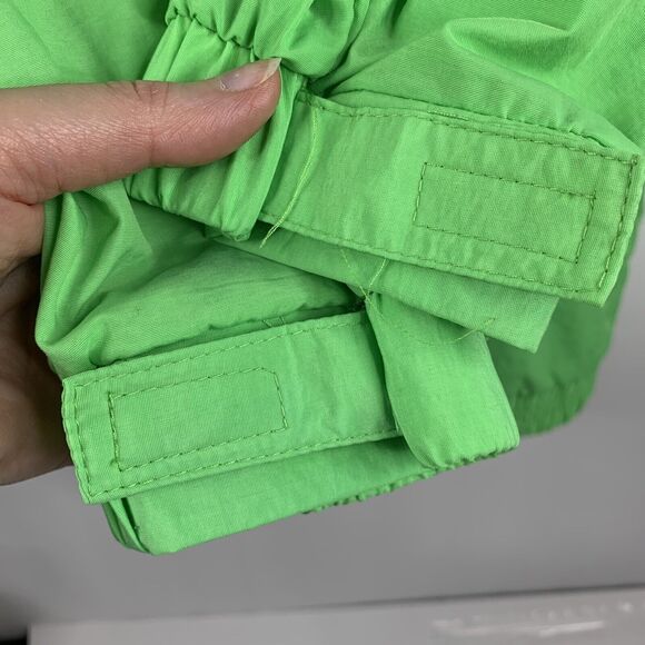 Uzzi Men's L Amphibious Track Jacket Y2K 90 Gear Neon Green Full Zip Long Sleeve - Picture 5 of 7